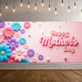 thumbnail image 4 of Floral Decorative Mother's Day Banner Spring Flower Theme Polyester Material Happy Celebration for Mother's Day Party Family Event Indoor Decoration, 4 of 9