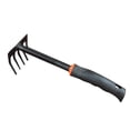 thumbnail image 3 of HLONK Garden Steel Rake Garden Tool Cultivator with Short Handle Small Mini Rake, 3 of 6