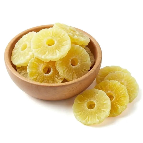 NY SPICE SHOP Dried Pineapple Rings with SO2 - 5 Pound - Tropical Pineapple Circles - Golden Dried Pineapple Slices for Snacks, Desserts & Trail Mix - Sugared Pineapple Wheels for Everyday Use
