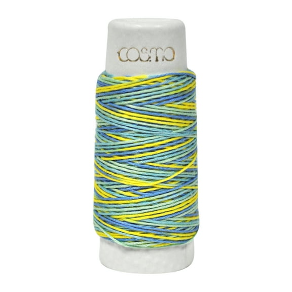 Cosmo Hidamari Sashiko Variegated Thread 30 Meters Sour Candy