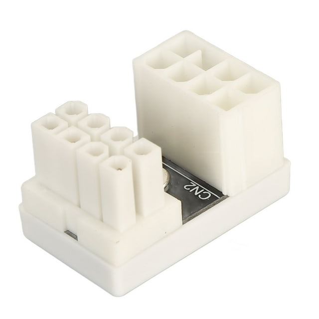 GPU U Turn 180 Degree Angled Adapter for Desktop Graphics Cards, Change 8 Pin PSU PCIE Cable Direction with STD8B Type Connector Interface