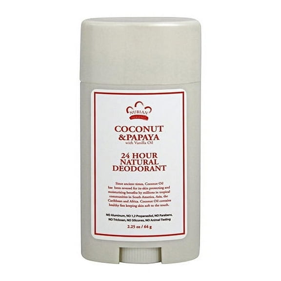 Nubian Heritage 24 Hour Natural Deodorant Coconut And Papaya 2.25 Oz
