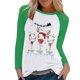thumbnail image 1 of Gibobby Jersey de forro polar Bonita manga larga informal de casa con estampado navideño para mujer, atlético y Y2K (Multicolor, M), 1 of 3