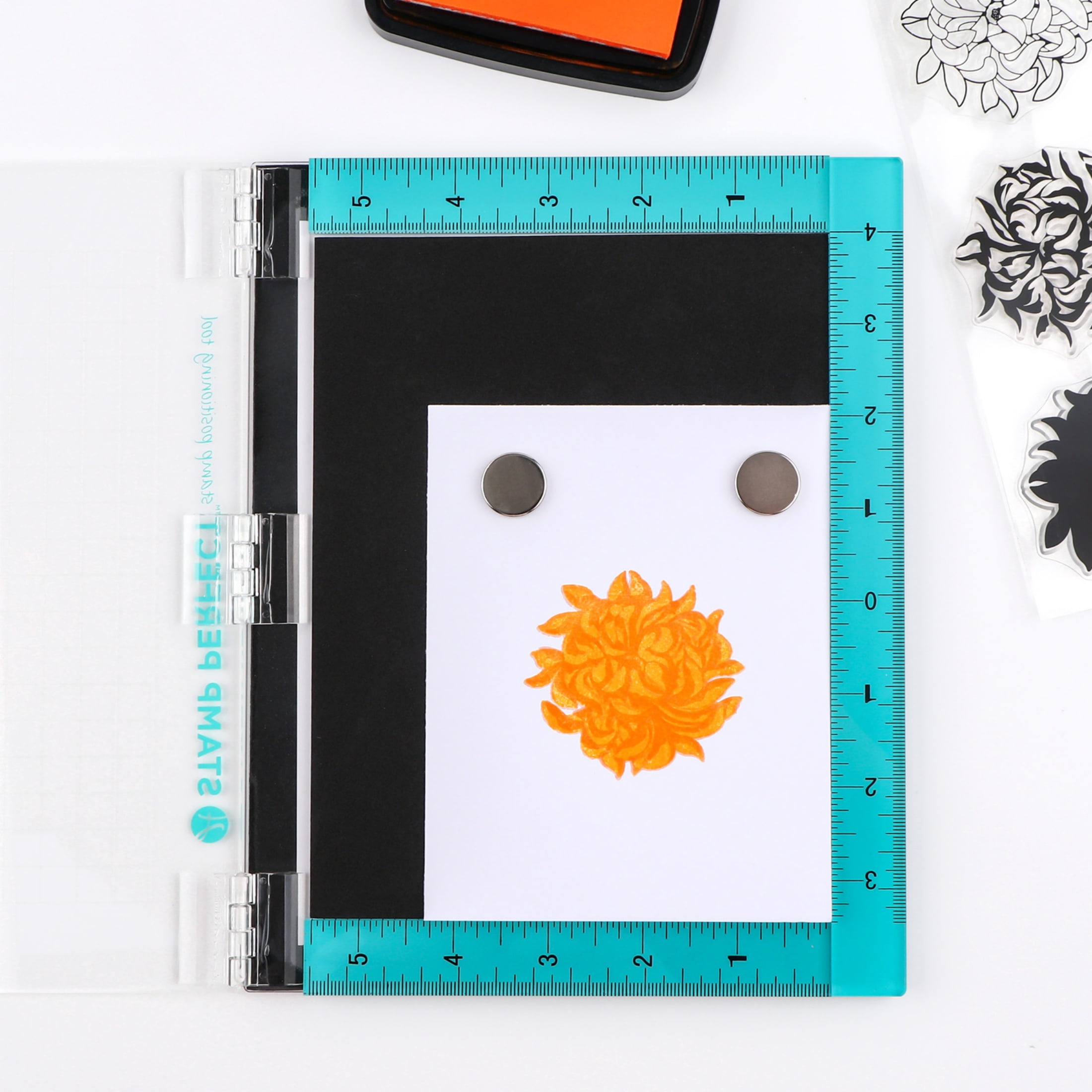 Stamp Positioning Tool - 9x7.2 inch Stamping Platform for Perfect Cardmaking,Layering & Precise Impressions