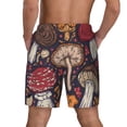 thumbnail image 4 of Uemuo Forest Wild Mushroom Pattern Mens Swim Trunks Quick Dry Board Shorts with Mesh Lining, Stretch Beach Shorts Quick Dry No-Chafing Board Shorts-Large, 4 of 9