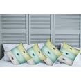 thumbnail image 6 of Ambesonne Abstract Throw Pillow Cover 4 Pack, Different Daisy Flower, 16", Avocado Green Turquoise, 6 of 6