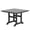 Gray, variant on WestinTrends Malibu Outdoor Dining Table, All Weather Poly Lumber Adirondack 43" Trestle Square Patio Table with Umbrella Hole, White