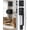 Matte Black, variant on Klamerit Front Door Handle and Deadbolt Set, Heavy Duty Gold Front Door Lock Set with Modern Knob, Exterior Entry Lock with Adjustable Single Cylinder Deadbolt