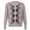 Brown, variant on LYXSSBYX V-Neck Long Sleeve Sweater Tops Hot Sale Clearance for Women Autumn and Winter New Cross-Border Light Brown V-Collar Diamond Knitted Sweater