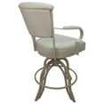 thumbnail image 2 of Miami 30" Metal Bar Stools on A Base - Ocean Beige Vinyl - Beige, 2 of 3