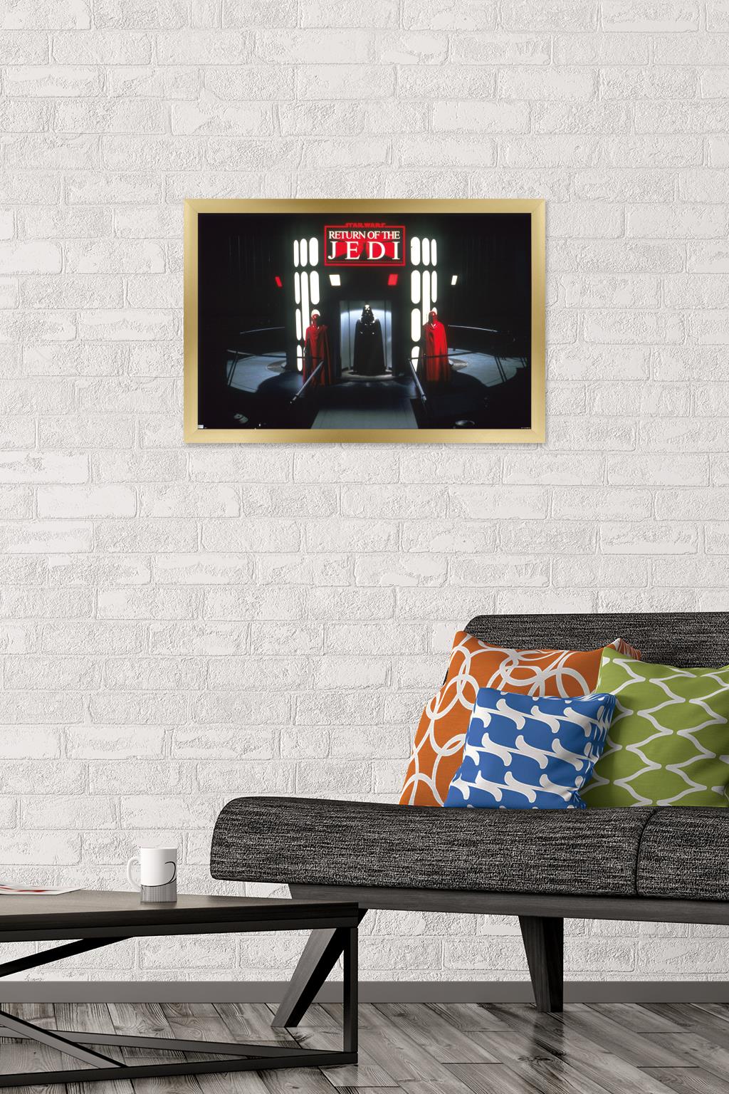 Star Wars: Return of the Jedi - Vader and Royal Guard Wall Poster, 14.725" x 22.375" Framed