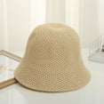 thumbnail image 2 of SikaFu Pure -Colored Fisherman Hat Bucket Hat Summer Outdoor Outbound Shading Hat Female New Face Face Can Be Folded Hat, 2 of 6