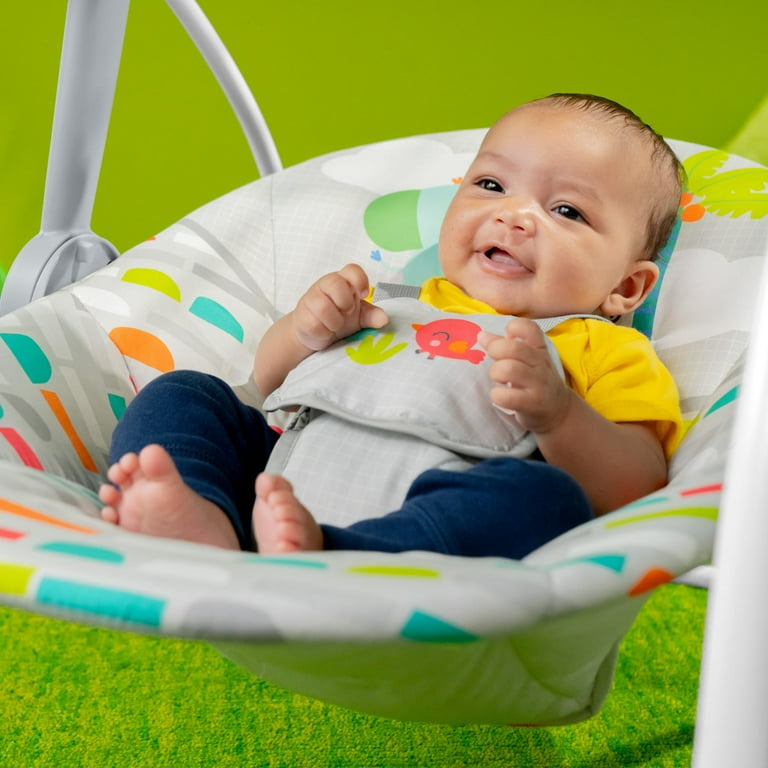 Bright Starts Playful Paradise Portable Compact Baby Swing with
