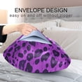 thumbnail image 7 of GZHJMY Satin Pillowcase for Hair and Skin, Purple Leopard Cooling Pillow Case with Envelope Closure Soft Breathable Silk Satin Pillow Cover for Sleeping Standard Size 26x20 in Home Decor, 7 of 7