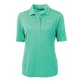 thumbnail image 2 of Women's Cutter & Buck Mint New York Jets Virtue Eco Pique Recycled Polo, 2 of 3