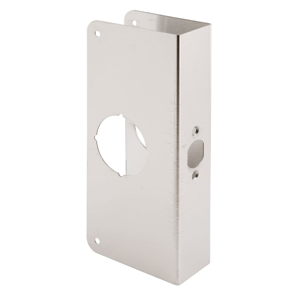 Photo 1 of Defender Security U 9586 Door Reinforcer 1-3/4 inch Thick by 2-3/8 inch Backset 2-1/8 inch Bore, Non-Recessed, Stainless Steel
