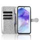 thumbnail image 2 of Funda de piel con estampado de lunares y billetera para Samsung Galaxy A55 5G - Plateada s202412245585, 2 of 5