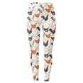 thumbnail image 4 of Bibifish Women's Graphic Yoga Pants Farm Animal Yoga Pants Chicken & Chick Print Yoga Pants Soft Farmer'S Market Charming Leggings, 4 of 5