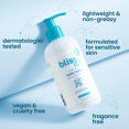 thumbnail image 3 of Bliss Baby Lotion, Premium & Fragrance-Free, for Dry & Sensitive Skin, Hydrating Daily Lotion - For Babies, Kids & Adults, Vegan, Hypoallergenic, Dermatologist Tested, Clean & Gentle, 8 fl oz., 3 of 8