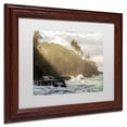 thumbnail image 3 of Trademark Fine Art 'Beach Sunlight' Canvas Art by Pierre Leclerc, White Matte, Wood Frame, 3 of 4