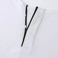 thumbnail image 5 of Men Solid Color Crew Neck Zipper Short Sleeve Tops Classic Basiclayer T-Shirt Pullover Blouses, 5 of 8