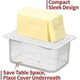 thumbnail image 5 of SIGNORAWARE Wide Butter Dish with Airtight Lid, BPA-Free Butter Holder – White, 5 of 8