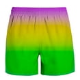 thumbnail image 5 of cllios Shorts for Men Big and Tall Summer Thin Fast-Drying Beach Trousers Relaxed Gradient Print Elastic Waist Drawstring Bolleyball Short Pants with Pockets Green XXL, 5 of 5