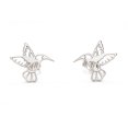 thumbnail image 1 of Aretes de plata .925 BELLAPLATA MF broquel Colibries de plata reflejante, 1 of 4
