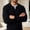 Black, variant on Vxararl Mens Polo Sweater Long Sleeve Collared V Neck Sweater Fall Winter Layering, Soft Warm Feel Sweater Classic Casual Long Sleeve Mens V Neck Sweater Gray S
