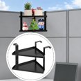 thumbnail image 1 of Estante para Cubículo de Oficina Estante Metálico Colgante de Dos Niveles con Ganchos Ajustables Organizador de Esquina para Objetos Variados Fácil de L, 1 of 8
