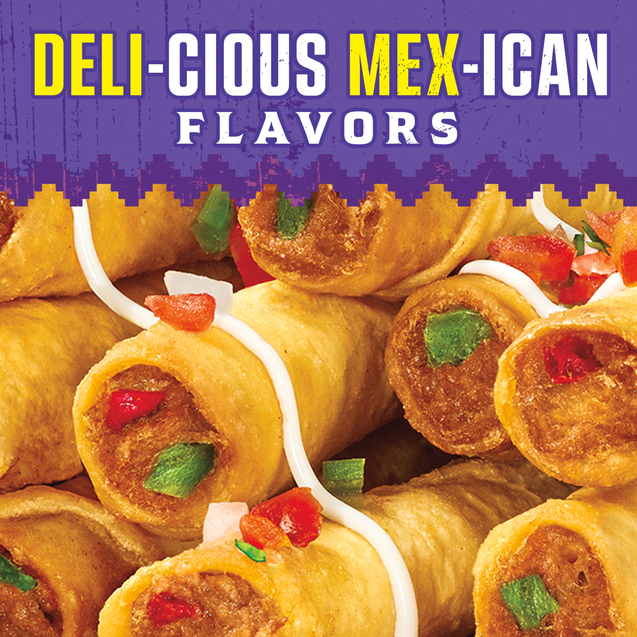 Delimex Beef & Cheese Taquitos Frozen Snacks, 40 Count Box