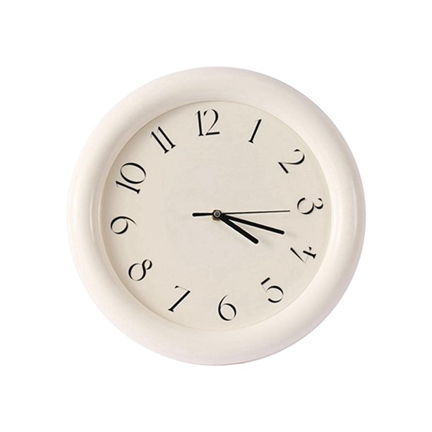 Reloj de pared colgante moderno, creativo, sin tictac, reloj de pared de moda, reloj silencioso Blanco
