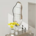 thumbnail image 5 of SHYFOY Irregular Mirror for Wall Cloud Shaped Mirror Black  Asymmetrical Wall Mirror for Home Decor 22"x36", 5 of 9