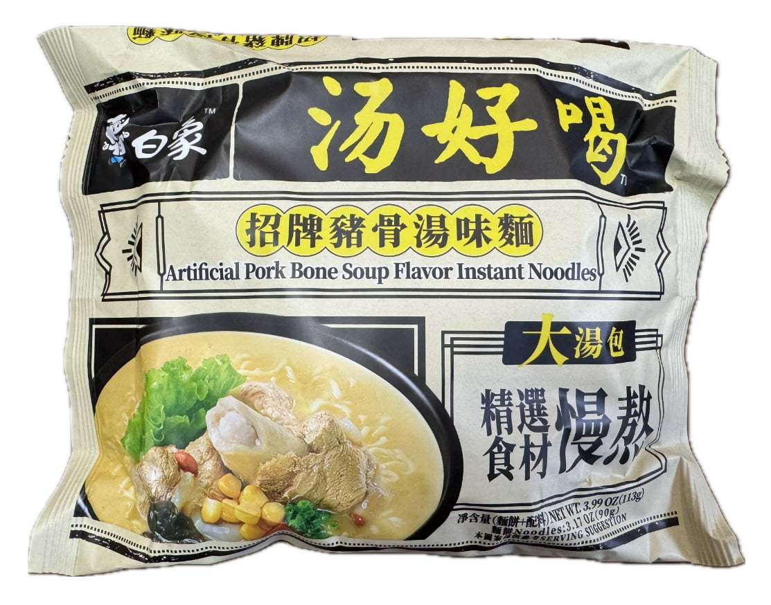 BaiXiang Instant Noodles Artificial Pork Bone Soup Flavor