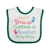 Inktastic Accountant Like Mommy Boys or Girls Baby Bib