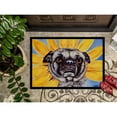 thumbnail image 3 of Carolines Treasures AMB1058MAT Sunflower Pug Door Mat Indoor Rug or Outdoor Welcome Mat 18x27 Doormat  27"L x 18"W, 3 of 4
