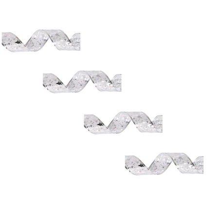 

Pxiakgy Christmas Ribbon Fairy Lights Christmas LED Lights Double Ribbon String Lights Christmas Tree Decoration Glowing Ribbon Pendant Light Garland Plug *4PCS