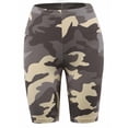 thumbnail image 1 of A2Y Women's Brushed Microfiber Camouflage Biker Shorts Grey Camouflage M, 1 of 3