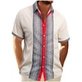 thumbnail image 1 of Eres Más Que una Camisa de Puntuación de Prueba de Color Sólido Casual con Cuello, Bolsillo con Botones de Manga Corta, 1 of 9