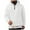 02-White, variant on Men's Casual Hoodies Casual Loose Drawstring Quarter Zipper Pullover Sweatshirts Outdoor Sports Comfortable Sweatshirt Black XXXL