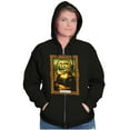 thumbnail image 4 of Troll Face Smiley Meme Laugh Problem Zip Up Hoodie Men's Women's Brisco Brands S, 4 of 6