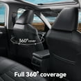 thumbnail image 4 of coverdream RAV4 PHEV Leather Seat Covers Full Set for 2019-2025 Toyota RAV4 Hybrid XSE,Hybrid SE,Prime SE/XSE - Leatherette (Black,Full Set), 4 of 10