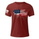 thumbnail image 3 of Tops para hombre, blusas y camisas de manga corta con cuello redondo para hombre, jersey informal con cuello redondo estampado para hombre, pantalones cortos deportivos para fitness, blusa para hombre, 3 of 4