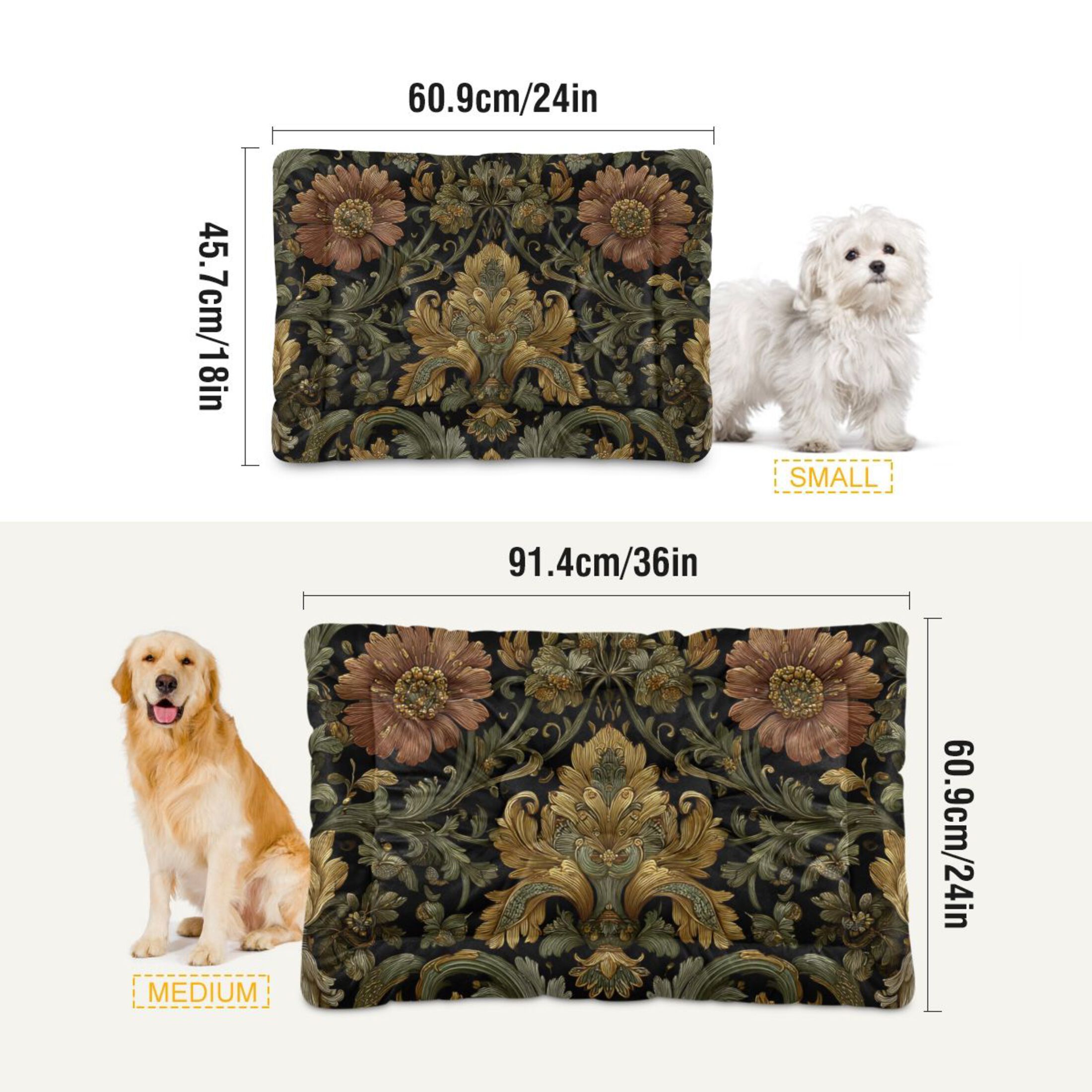 Cozy Mat Pet Bed Indoor Outdoor Warm Soft For Cat Dog Puppy(S/M) Acanthus Designs