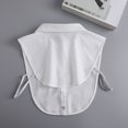thumbnail image 4 of Baqcunre Detachable Collar, Women Solid Ruffle Detachable Blouse with False Collar Half Elastic Waist Shirt Collar, Ties for Men, ,, 4 of 5
