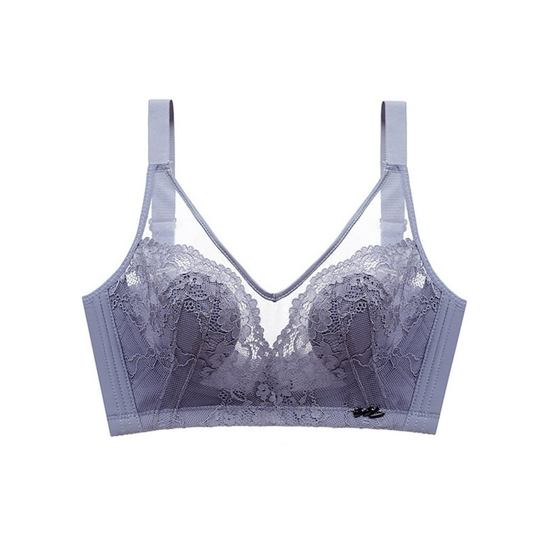 Brglopf Comfort Wireless Lace Bralette for Women, Light Padded Bra,Wire  Free Brasieres Push Up Full Coverage Everyday Underwear 