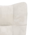 thumbnail image 3 of vidaXL Relaxing Chair Cream White Velvet, 3 of 6