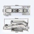 thumbnail image 4 of unique 170 Degree Hinges Frameless Cabinet Door Hinges Hidden Hydraulic Adjustable Mounting Hinges., 4 of 4