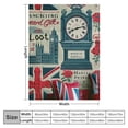 thumbnail image 4 of Orinice British Flag Warm Lightweight Blanket Soft Fleece Blankets All Seasons Flannel Material Throw Blanket for Living Rooms Sofa Decor Cow Gifts 60x80in, 4 of 6