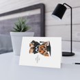 thumbnail image 6 of DistinctInk Greeting Card / Note Card - Yorkshire Terrier Graduation - PACK of 1, 6 of 7